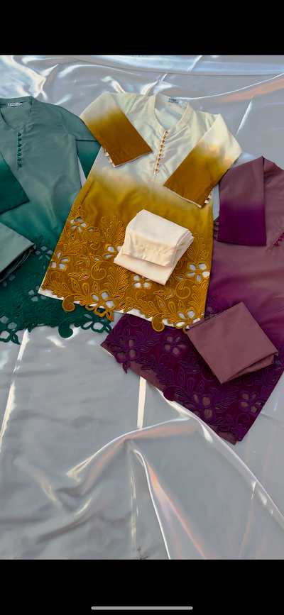 Tye& dye cutwork